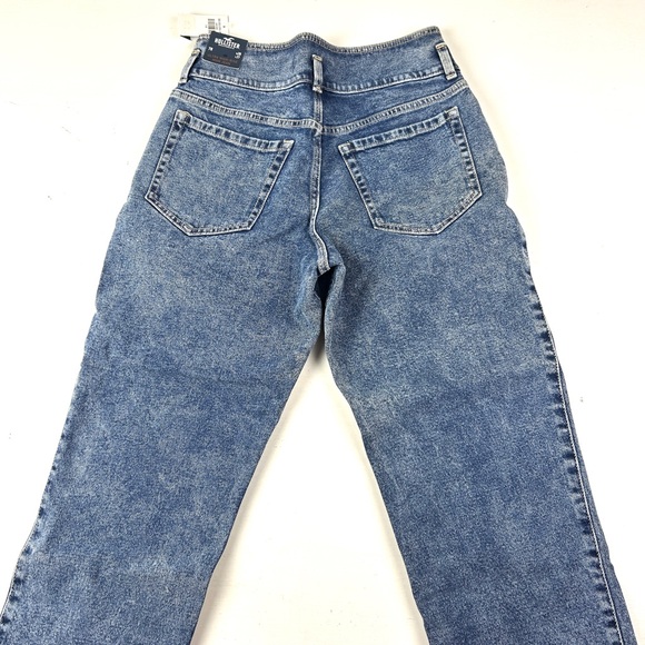 Hollister Mom Jeans Womens 28 X 27 Ultra High-Rise 7R Blue Vintage Stretch New - Picture 3 of 8